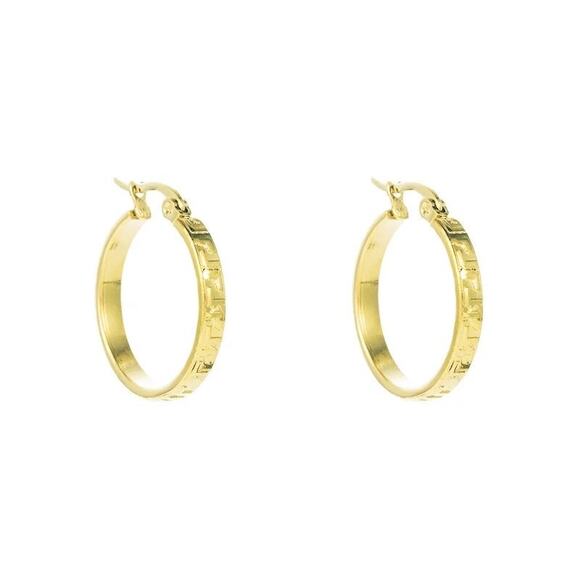 New Texture Hoops Color Gold - Picture 1 of 4